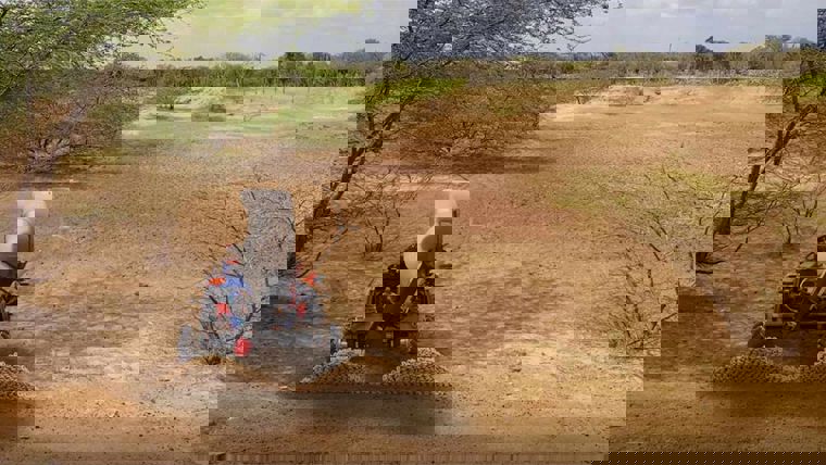 Autonomous robot in the desert