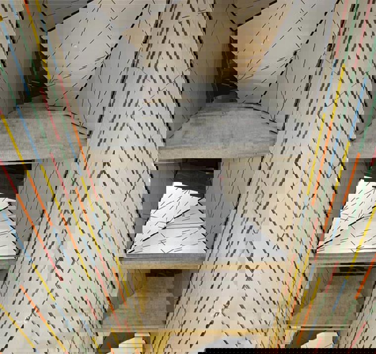 Cityringen metro station ceiling and materials