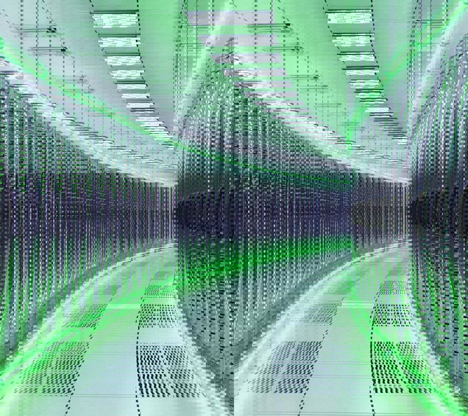 Rows of data centres